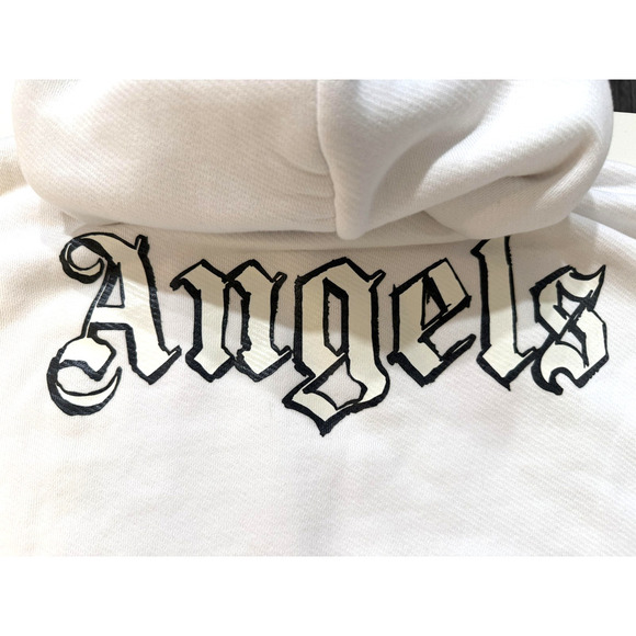 Palm Angels Hoodie Mens Large Gothic Pullover Sweatshirt Streetwear Back Hit - Picture 7 of 7